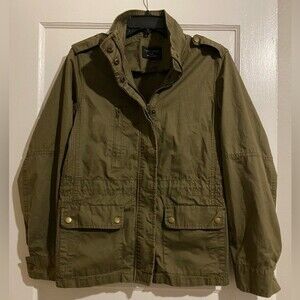 Love Tree Green Collared Army Jacket